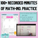 Multiplication VIDEOS Independent Practice! Over 100 Recor