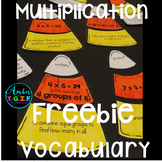 Multiplication Vocabulary Candy Corn Match Up Freebie