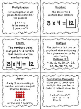 multiplication vocabulary freebie by owl about third