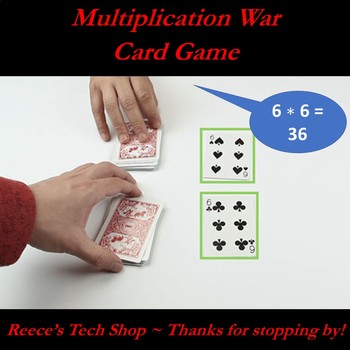 Multiplication War by Reece's Tech Shop | Teachers Pay Teachers