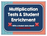 Multiplication Weekly Tests and Enrichment Activities