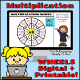 Multiplication Wheels Times Tables Facts 1-12 Digital Goog