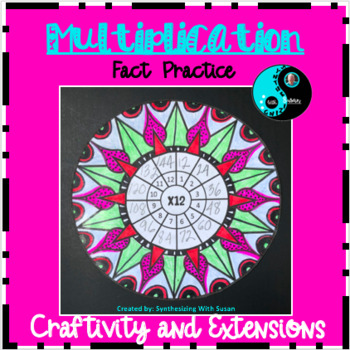 Preview of DISTANCE LEARNING Multiplication Wheels with Craftivity