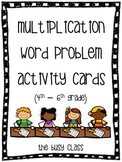 Multiplication Word Problem Activity Cards