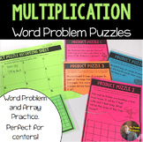Multiplication Word Problem/Array Puzzles: Perfect for 3rd