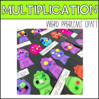 Preview of Multiplication Word Problem Craft