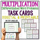 Multiplication Word Problem Task Cards | Digital and Printable