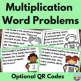 Multiplication Word Problems Task Cards | One Step and Mul
