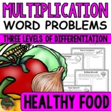 Multiplication Word Problems Multiplying Worksheets Story 