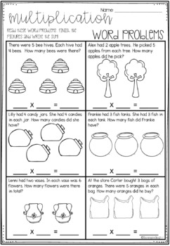 multiplication word problems by lauren fairclough tpt