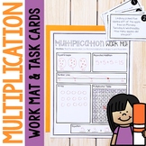 Multiplication Word Problems 3rd Grade Math Center Work Mat and Task Cards