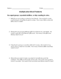 Multiplication Word Problems Activity (w/ Answer Key)