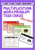 Multiplication Word Problems Differentiated Task Cards