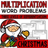 Christmas Math - Christmas Word Problems (Multiplication)