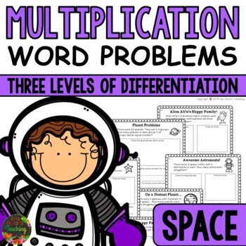 Preview of Multiplication Word Problems Worksheets (2nd & 3rd Grade Math Story Problems)