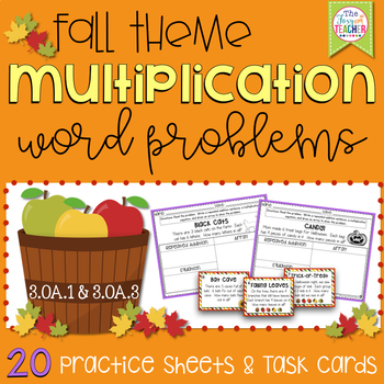 Preview of Multiplication Word Problems Fall