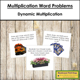 Multiplication Word Problems Set #2 - Dynamic Multiplication Math Questions