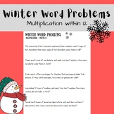 Multiplication Word Problems - Winter Wonderland