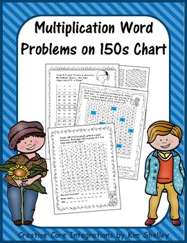 Preview of Multiplication Word Problems on 150s Chart Multiples Book