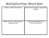 Multiplication Work Mat