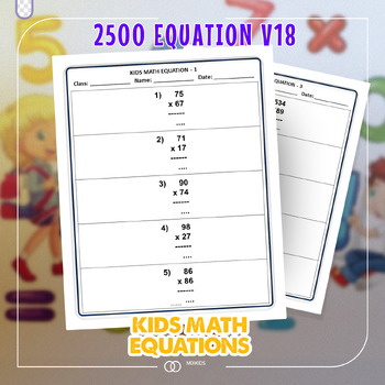 Preview of Multiplication  Workbook: 1000 Pages Of Math Timed Tests Digits 10-99 V19