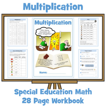 Preview of Multiplication - Workbook - Special Education Math