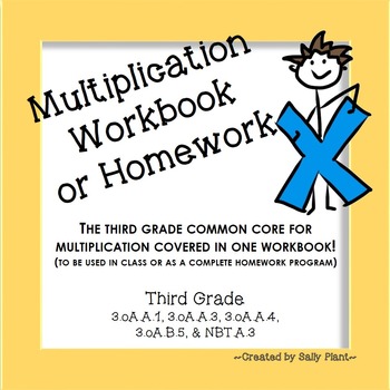 Preview of Multiplication Workbook: Strategies, Facts, Word Problems, and Properties