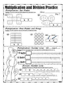 Multiplication Worksheet by Math Animal | Teachers Pay Teachers