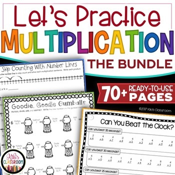 Preview of Multiplication Worksheets Bundle - Multiplication Fact Practice