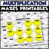 Multiplication Worksheets FACT PRACTICE Mazes