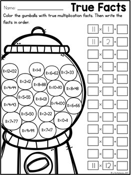 Multiplication Worksheets - Multiplication Facts Practice ...