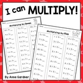Multiplication Worksheets & Timed Tests: Multiplication Fa