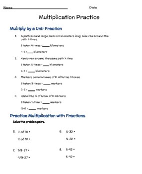 Preview of Multiplication Worksheets and Assessment