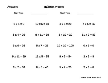 multiplication worksheets self generating 20 questions per page