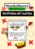 Multiplication Worksheets with Touch Dots Number Math and Visuals