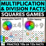 Multiplication and Division Facts Games Worksheets Fluency