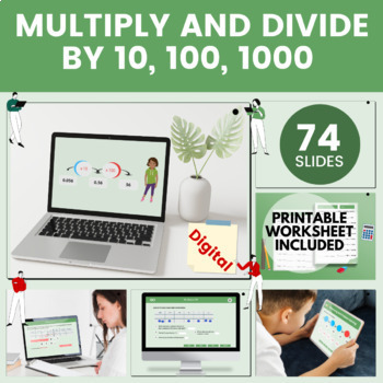 Preview of Multiplication  and Division 4th Grade Digital Lesson Bundle
