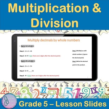 Preview of Multiplication and Division | 5th Grade PowerPoint Lesson Slides