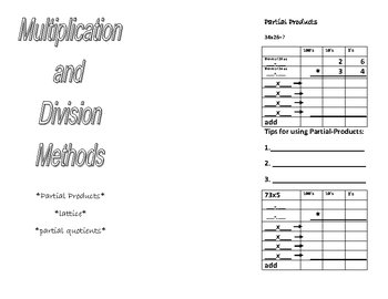 Preview of Multiplication and Division Algorithms