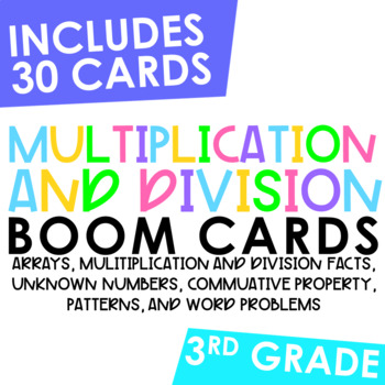 Preview of Multiplication and Division BOOM Cards