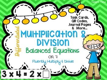 Preview of Multiplication and Division: Balanced Equations