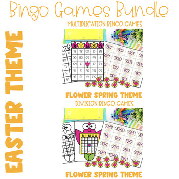 Preview of Multiplication and Division Bingo Bundle 1-12 Math Game 3rd,4th,5th Grade