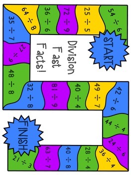 Multiplication and Division Board Games by The Busy Class | TpT