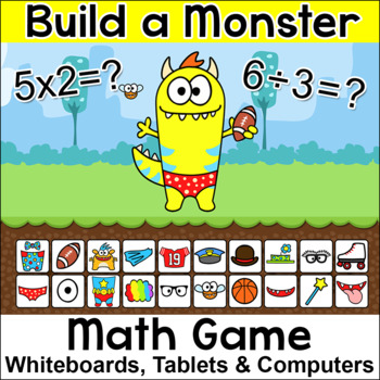 Preview of Build a Monster Division and Multiplication Game