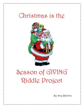 Preview of Multiplication and Division Christmas Riddle Activity