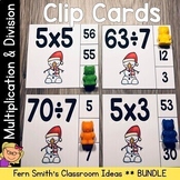 Multiplication and Division Clip Cards Bundle