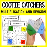 Multiplication and Division Cootie Catchers - 40 color and