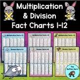 Multiplication and Division Fact Charts for Facts 1-12 (Ma
