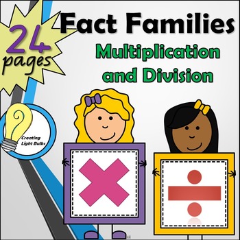 Preview of Multiplication and Division Fact Families 