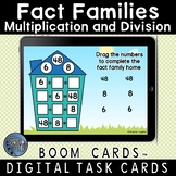 Multiplication and Division Fact Families Boom Cards